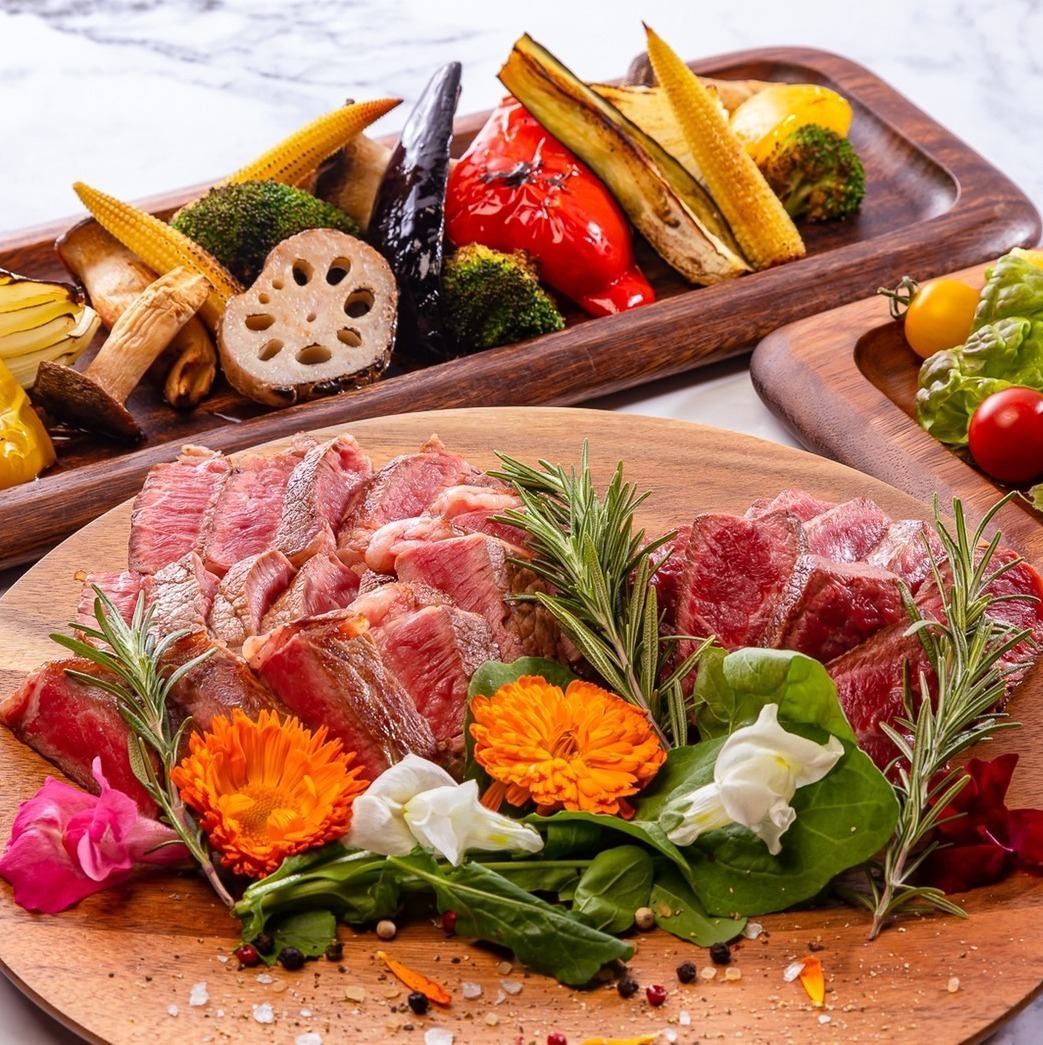 您可以享用有机牛肉和窑烤蔬菜等肉类和蔬菜。