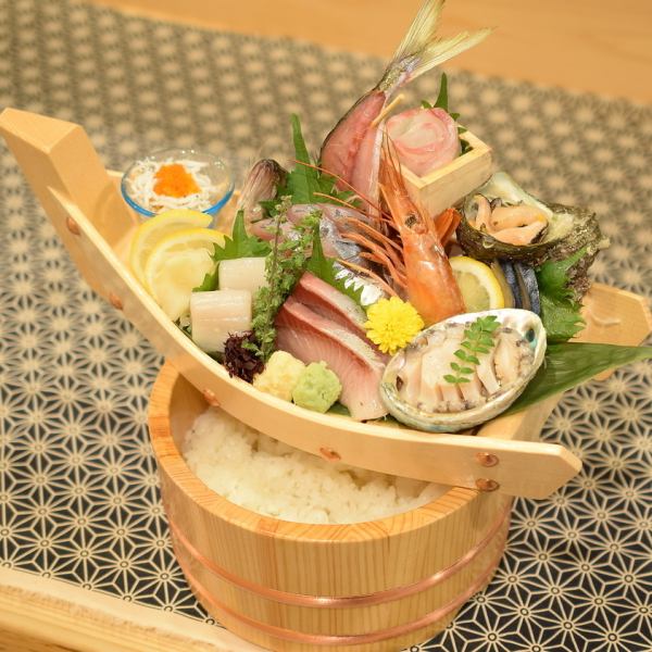 가타세 어항 직송! 에노시마 어장의 신선한 생선을 즐길 수있는 해물 요리