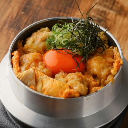 釜めしの天とじ丼