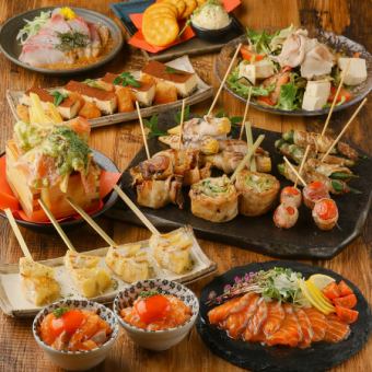 【2時間飲み放題付き】女子会に♪サーモンのカルパッチョとカマンベールを楽しむ全7品　3500円