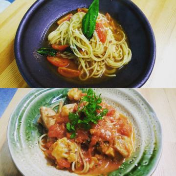 8月の月替わりパスタ