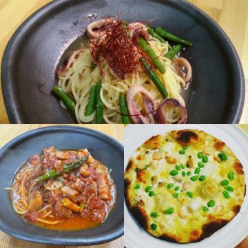 9月の月替わりパスタ　ピッツァ