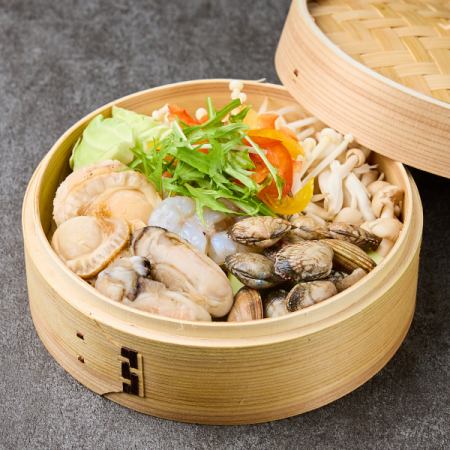 新鮮な海鮮！海鮮蒸篭 一人前