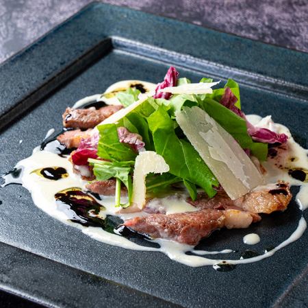 十勝若牛のタリアータ～チーズソース～