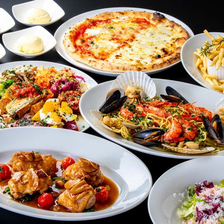 【3月17日～】《お料理のみ》ランチ限定！魚介もお肉も楽しむなら★マンジャーレコース！