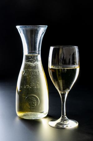 【イタリア直輸入】オリジナルワイン（トレッビアーノ・ルビコーネ）グラス　120ｍｌ