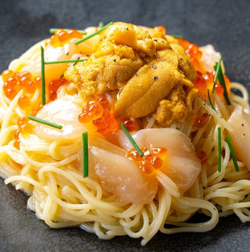 [New Product] Premium Sea Urchin Spaghetti ~Hokkaido-sourced sea urchin, scallops, and salmon roe~