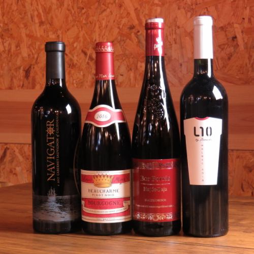 牡蠣和肉的味道更加鮮美。伊之助精心挑選的葡萄酒。