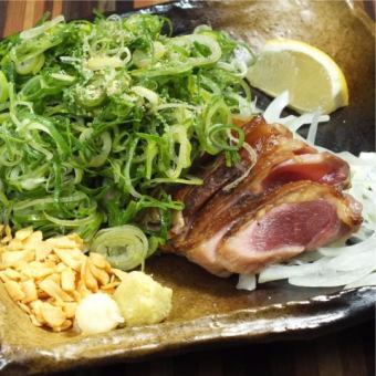もも肉タタキのねぎまみれ