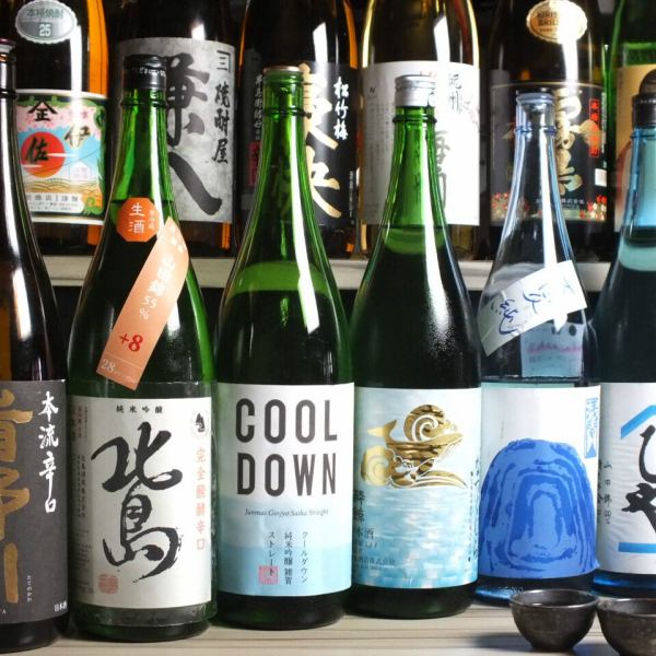 日本酒や焼酎などこだわりのドリンク