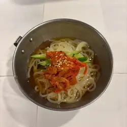 *The image shows "One-Bite Cold Noodles".