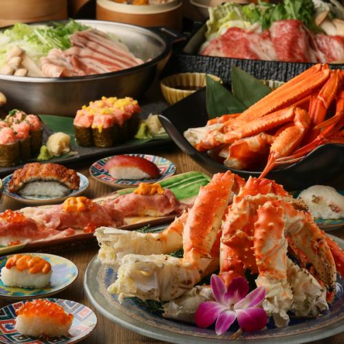 【적자 각오】 사치품 두툼하면 게도 A5 흑모 와규도 고기 초밥도 전부 뷔페 ♪ 전 69종 18000엔→13800엔