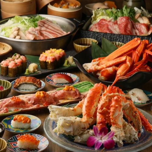 Crab x Shabu-shabu x Sushi♪