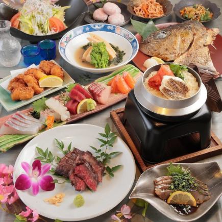 2時間飲み放題.釜飯付き【歓迎会、送別会◎】ウメダ倶楽部、春食材贅沢コース全15品5500円(税込)