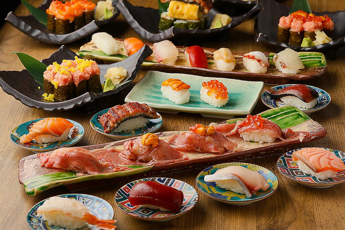【梅田5分】完全個室完備！贅沢なお寿司食べ放題♪