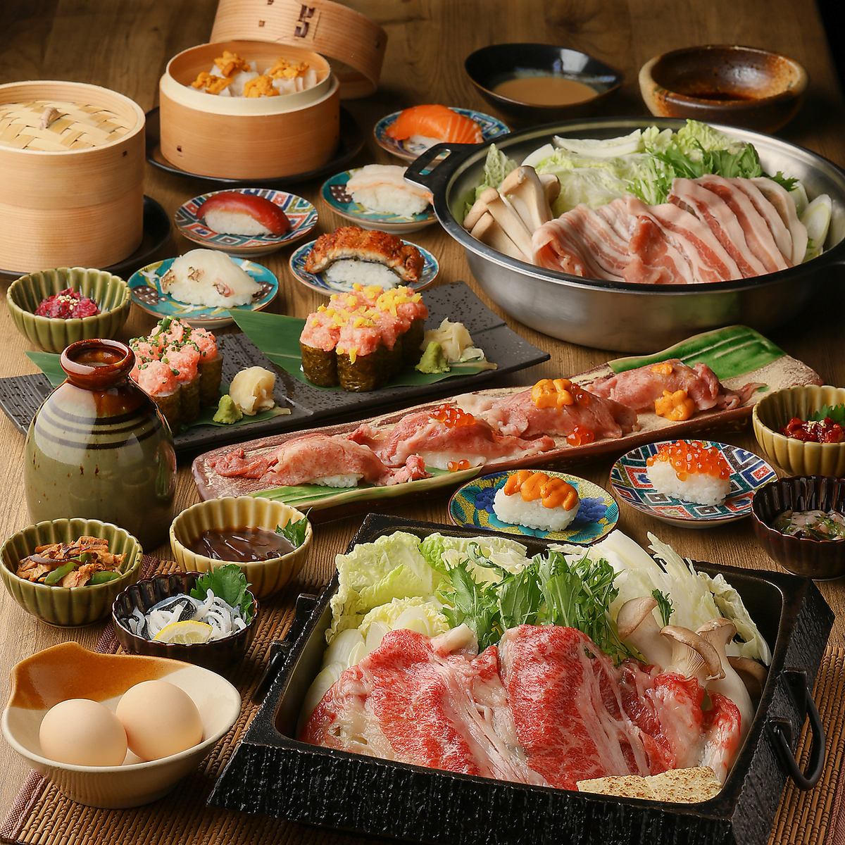 【梅田5分】完全個室完備！贅沢なお寿司食べ放題♪