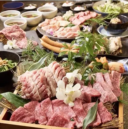 炭火焼肉 彩り満腹宴コース★全16品3800円(税込)