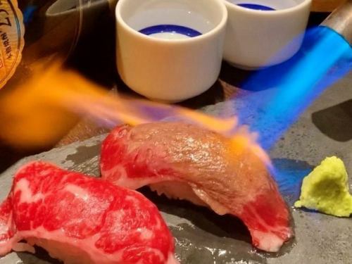 肉好きにたまらない肉寿司