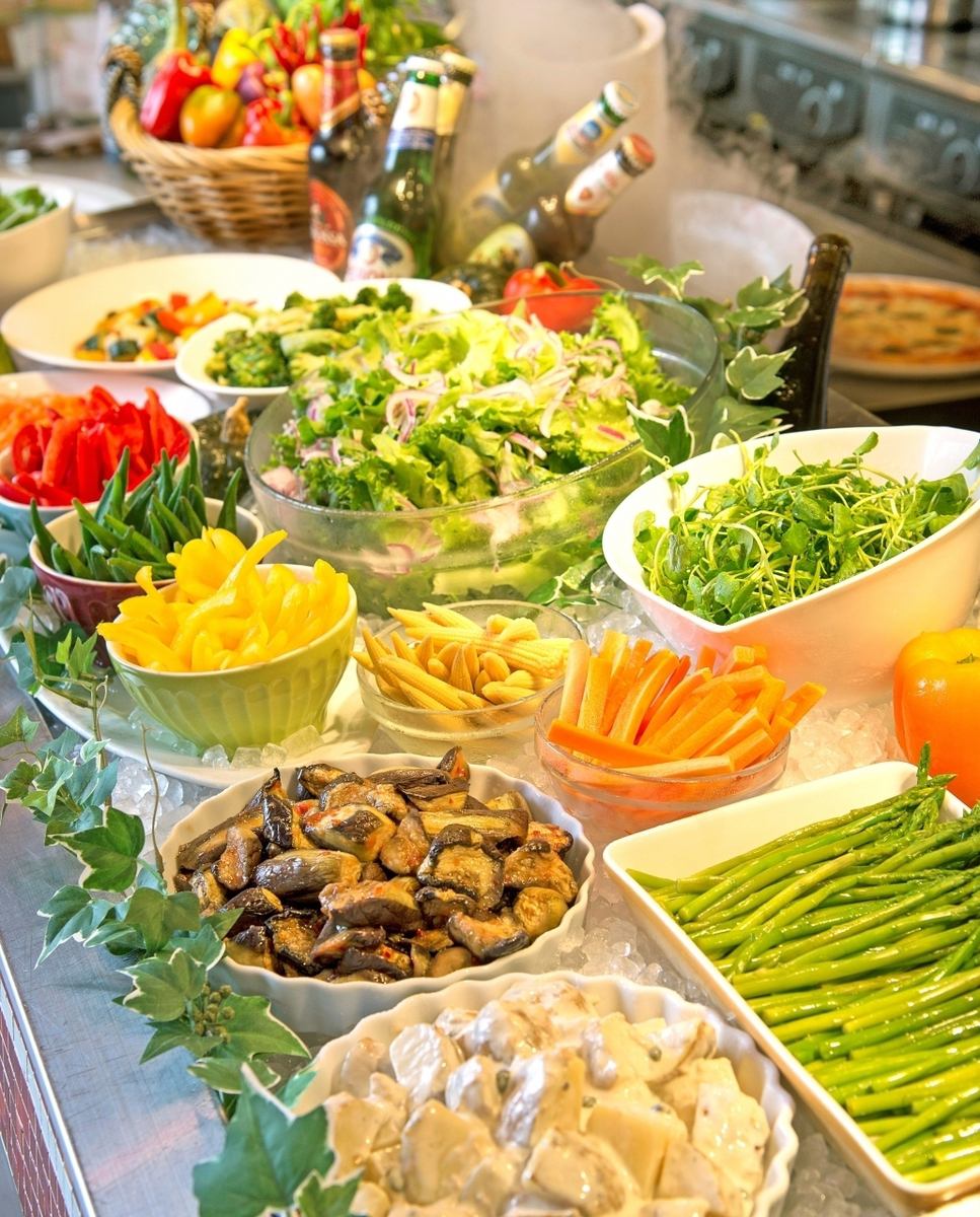【午餐】飽足的午餐！提供Bagna cauda bar和披薩無限量供應☆