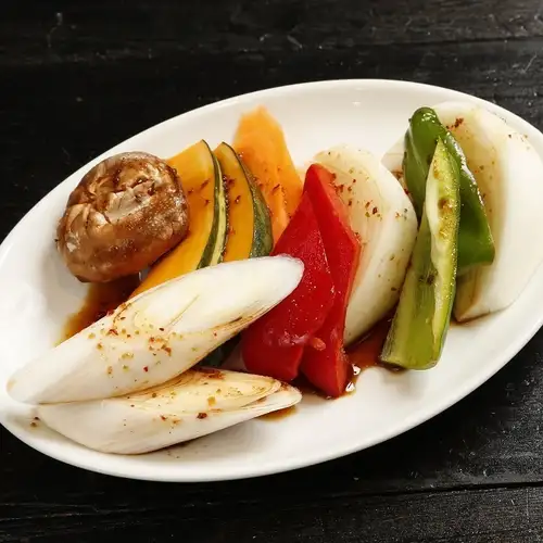 旬の野菜焼き盛合せ
