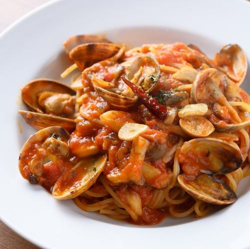 Vongole Rosso using clams from Ohno