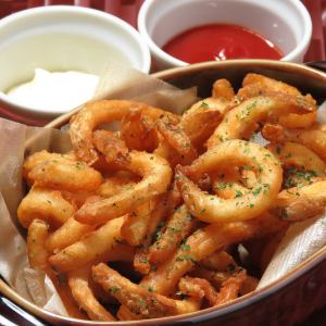 Curly potatoes