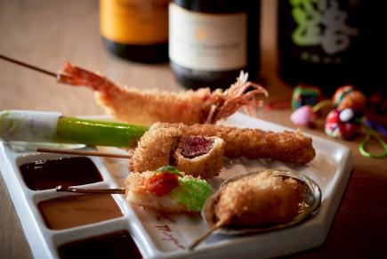 【飲み放題付き】最上の串15品コース