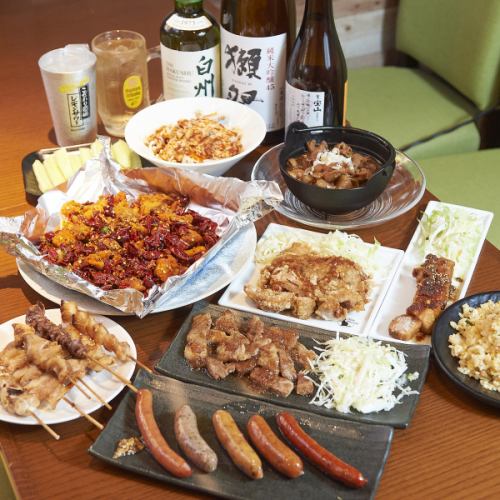 【肉・酒場コース】人気の肉メニューを中心に全11品！大満足のおすすめコース！〈飲み放題付き5000円〉税込