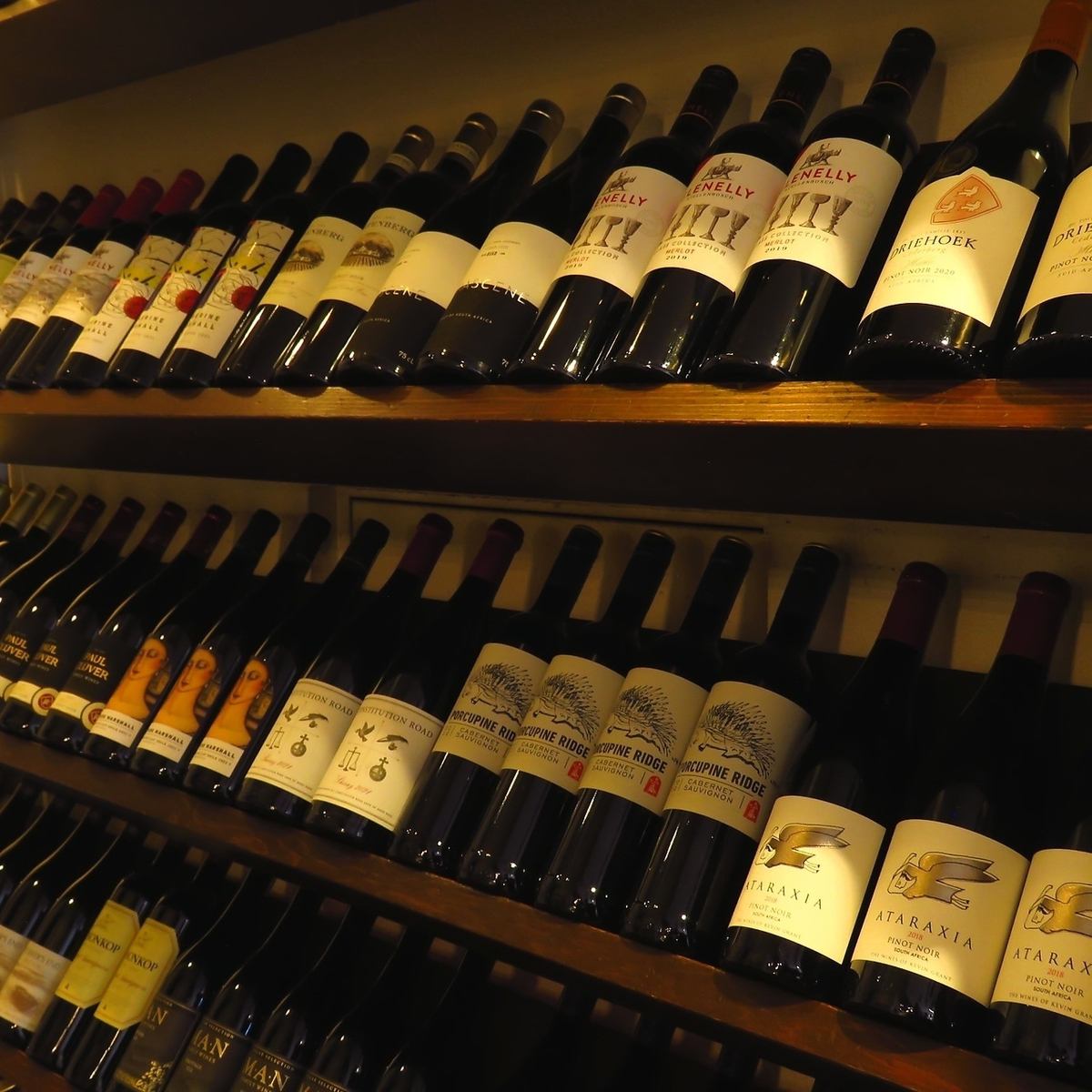 6000種類ある南アフリカワインの中から厳選したラインナップ