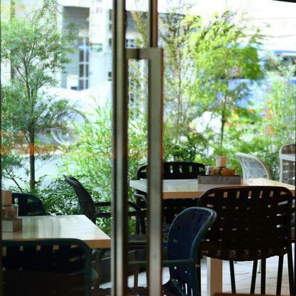 The semi-private room, separated by a curtain, can accommodate up to 16 people. Reservations are required.