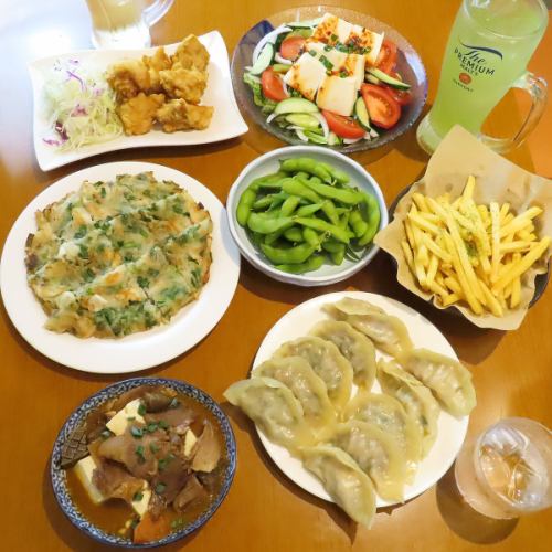 A classic menu that goes well with alcohol