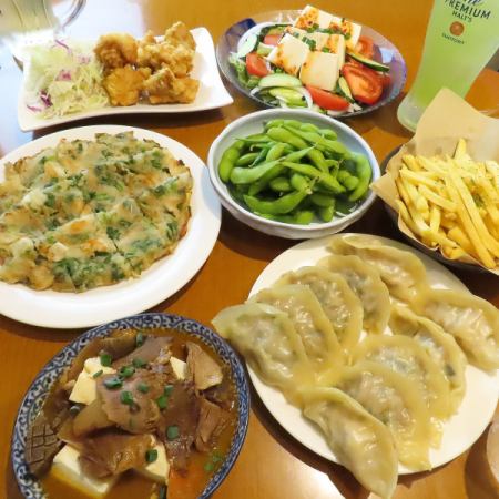 【120分飲み放題付】和牛煮込み豆富や手作りお肉餃子など充実の7品♪宴会にも◎3850円(税込)