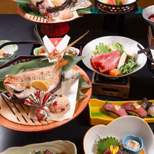 Kaiseki course from 5,000 yen