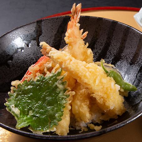 Shrimp tempura bowl set