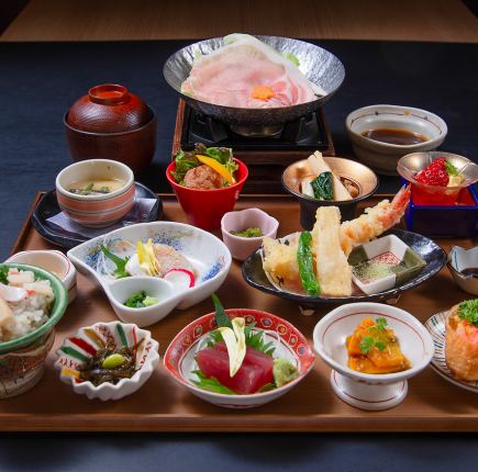 [Available on the day!] Goryo Gozen meal - with Japanese Black Beef Shabu-shabu - 3,480 yen (tax included)