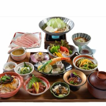 【当日予約OK！】五稜御膳～三河もち豚しゃぶしゃぶ付～2,500円（税込）