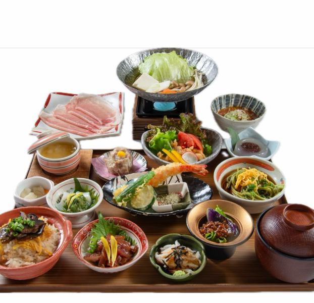 夏の五稜御膳~三河もち豚しゃぶしゃぶ付~