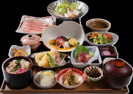 【当日予約OK!】五稜御膳~黒毛和牛のすき焼き付~