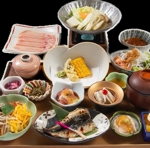 夏の五稜御膳~三河もち豚しゃぶしゃぶ付~