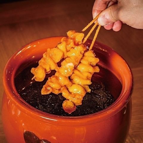 テルマエのマストアイテムは焼き鳥!乾杯と一緒にまずは一本♪