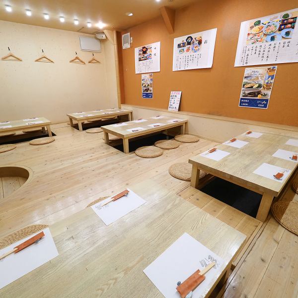 [Fully equipped with tatami rooms and private rooms!] We have multiple tatami rooms available, perfect for families with children or those who just want to relax.There is also a spacious space that can be used as a private room for banquets, making it perfect for year-end parties, farewell parties, and class reunions!