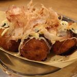 Large fried egg takoyaki