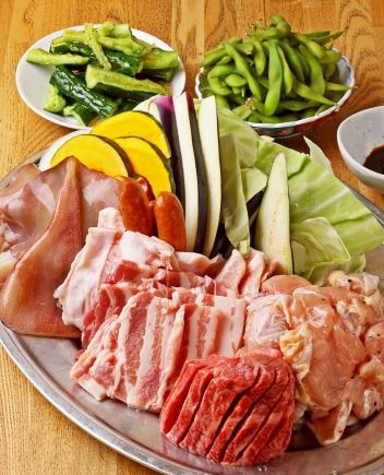 【2h飲み放付!】肉宴BBQコース!お肉・おつまみを楽しむ夏堪能コース!全5品◆税込5000円