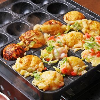 【아츠아츠 후와토로! 문어 구이 만끽 코스】2500엔