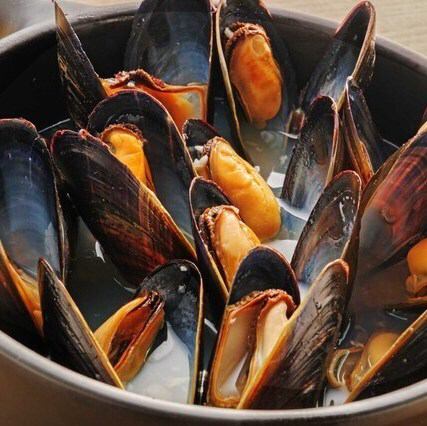 ムール貝のビール蒸し