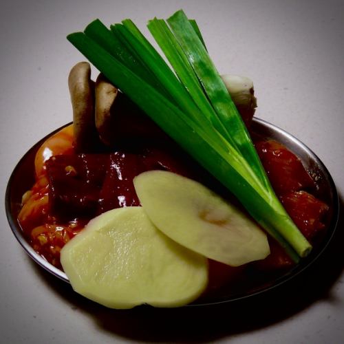 牛ホルモンタレ焼き