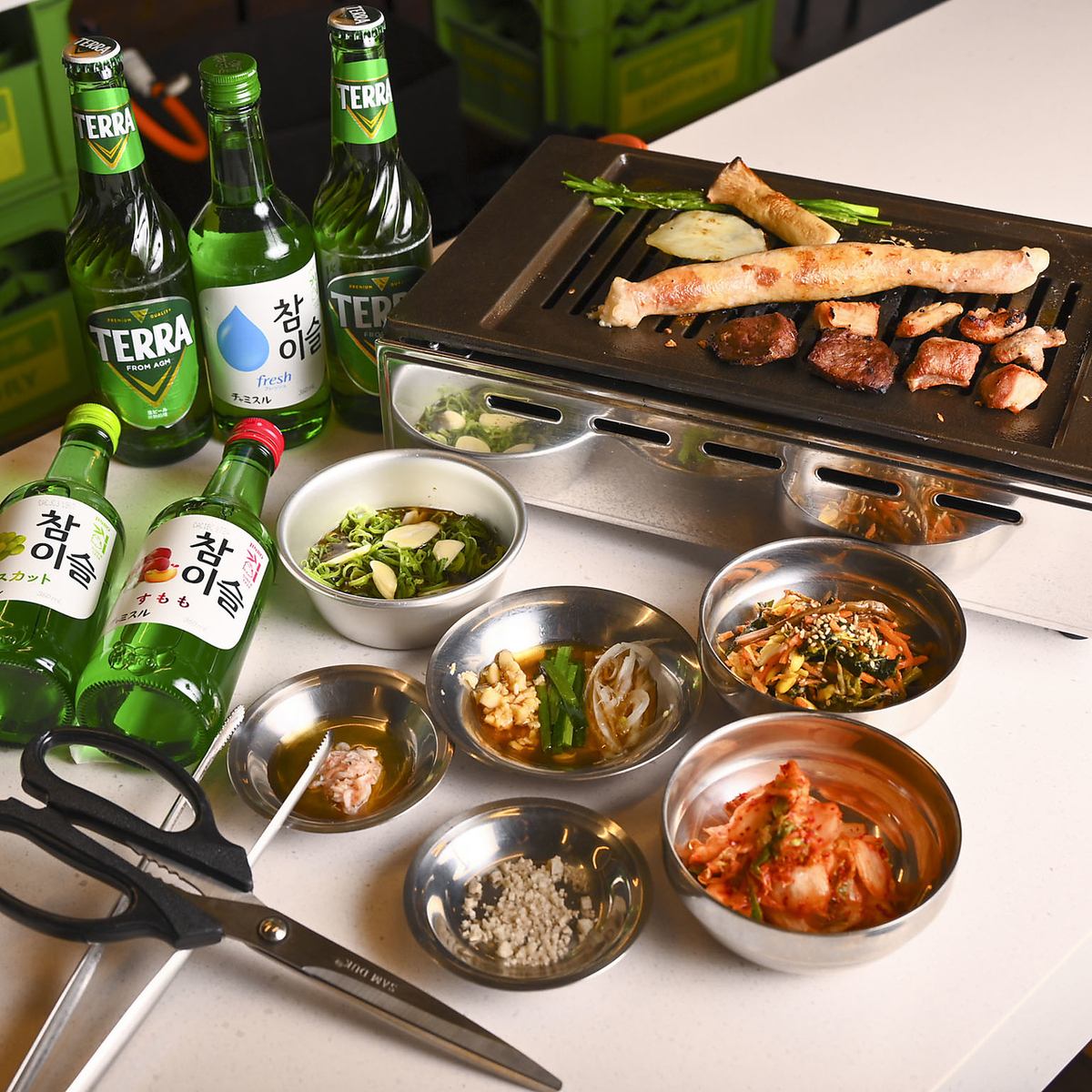 本場釜山の本格的な韓国焼肉を楽しめるお店♪店内もまるで韓国！