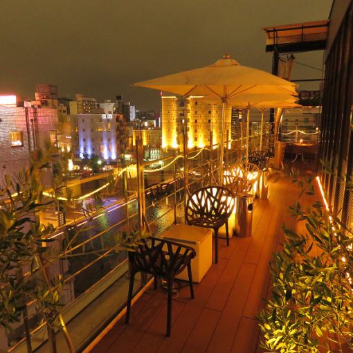 [New]《Also suitable for wedding after-parties and parties♪》Plan for groups★Overlooking the night view of Nakasu