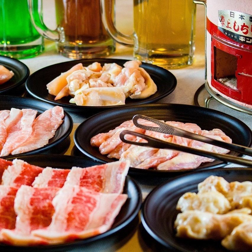 We offer a variety of great-value courses ♪ Eat all of our proud meat!