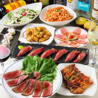 【无限量畅饮】2小时无限量畅饮♪9道菜的全套套餐4,000日元（含税）